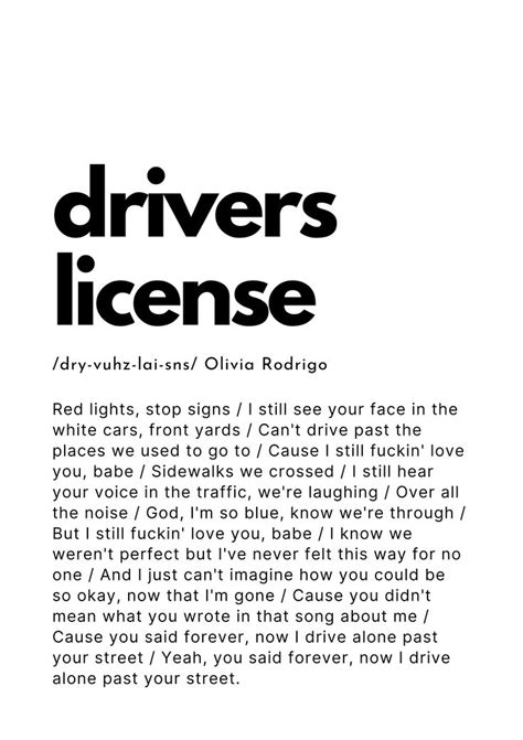 lyrics driver